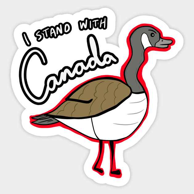 YOU DON'T MESS WITH THE CANADA GOOSES Sticker by roxiqt
